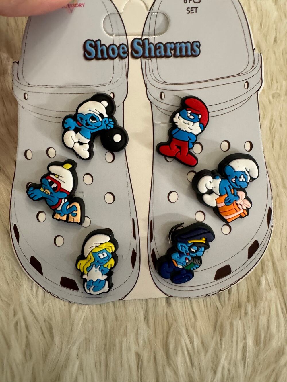 The Smurfs show charms set of 6 pieces